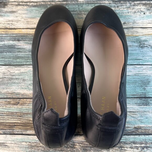 Cole Haan Aviana Pumps Womens 9B Black Leather Dress Work Shoes Low Block Heel - Picture 5 of 12